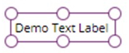 Demo text label